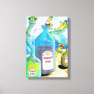Nobodys Wine Canvas Print