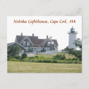 Nobska Lighthouse, Cape Cod, MA Postcard #1