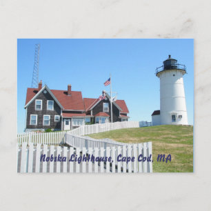 Nobska Lighthouse Cape Cod MA Postcard #2