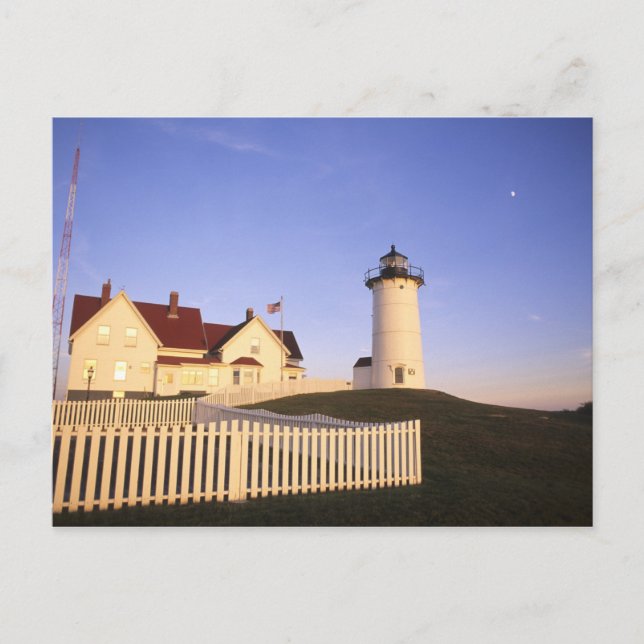 Nobska Lighthouse, Woods Hole, Massachusetts Postcard (Front)