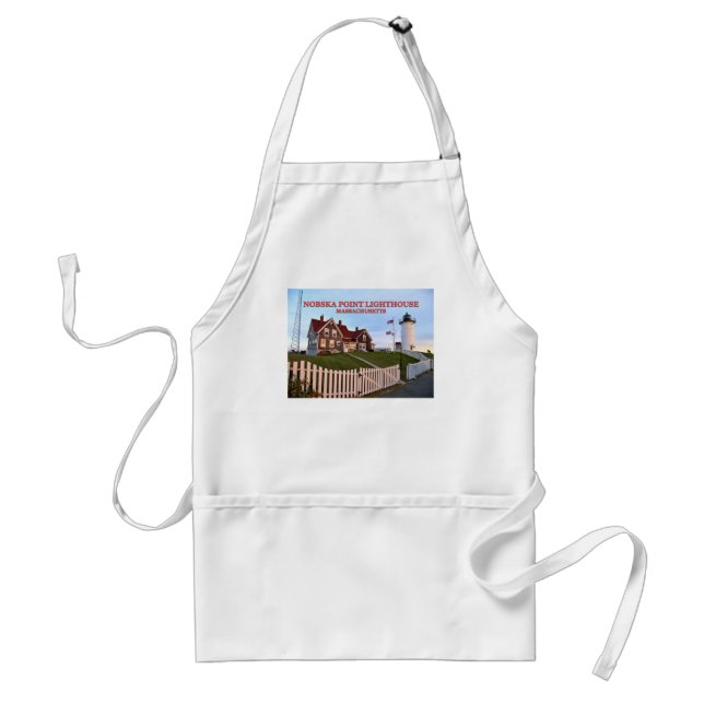 Nobska Point Lighthouse, Mass Cooking Apron (Front)