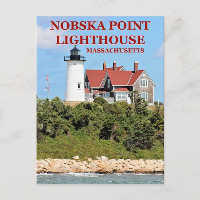 Nobska Point Lighthouse, Massachusetts Postcard (Front)