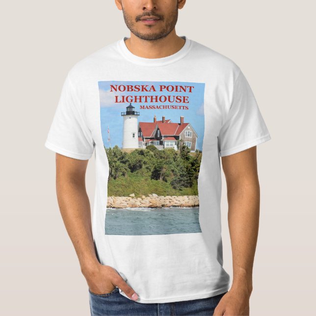 Nobska Point Lighthouse, Massachusetts T-Shirt (Front)