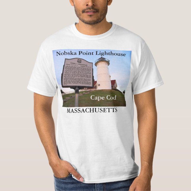 Nobska Point Lighthouse, Massachusetts T-Shirt (Front)