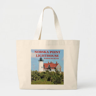 Nobska Point Lighthouse, Massachusetts Tote Bag