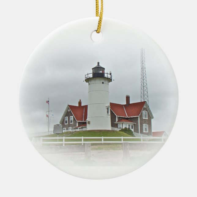 Nobska Point Lighthouse Ornament (Front)