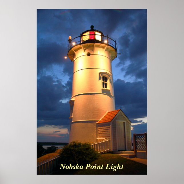 Nobska Point Lighthouse Poster (Front)