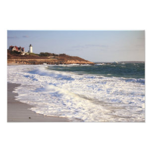 Nobska Point Lighthouse Seascape Photo Print
