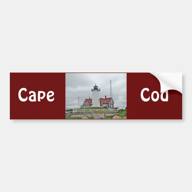 Nobska Point Lighthouse Series Bumper Sticker (Front)