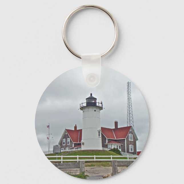 Nobska Point Lighthouse Series Key Ring (Front)