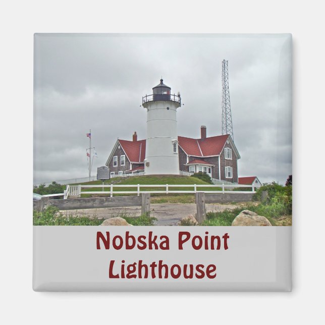 Nobska Point Lighthouse Series Magnet (Front)