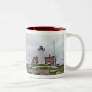 Nobska Point Lighthouse Series Two-Tone Coffee Mug