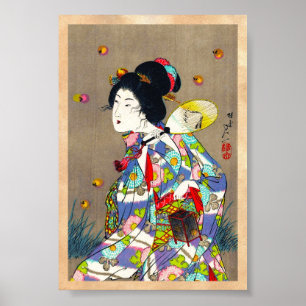 Nobukazu Yosai Favourites Of Beautiful Ladies Love Poster