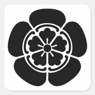 Nobunaga Oda Square Sticker