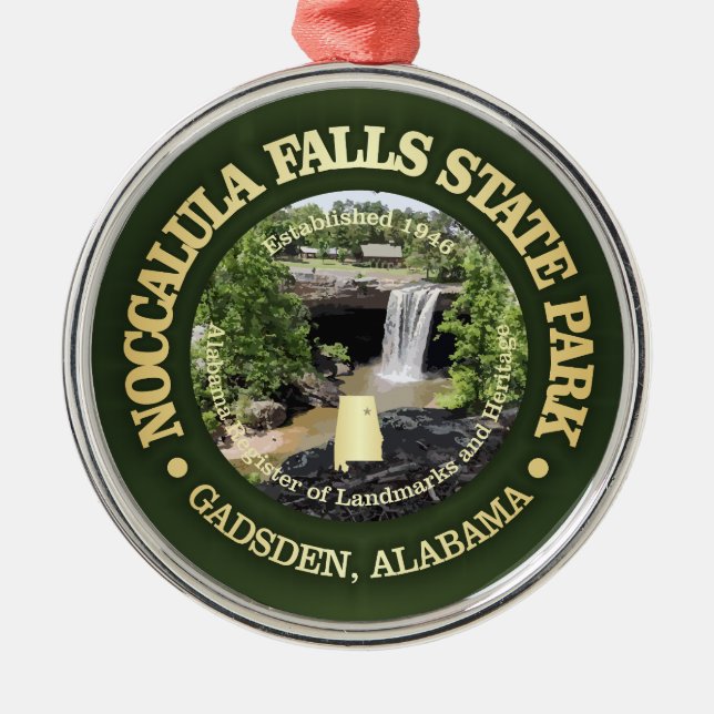 Noccalula Falls SP Metal Tree Decoration (Front)