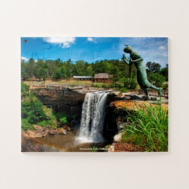 Noccaulula Falls Alabama Jigsaw Puzzle (Horizontal)