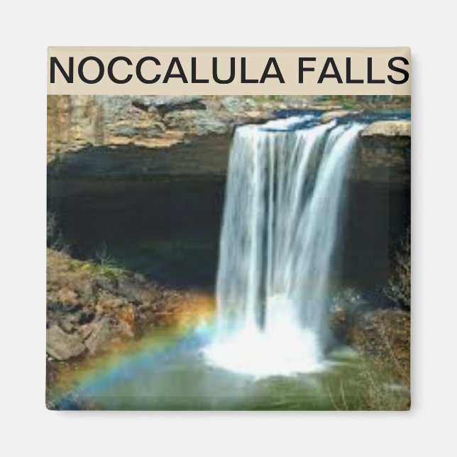 Noccolula Falls on a Square Magnet (Front)