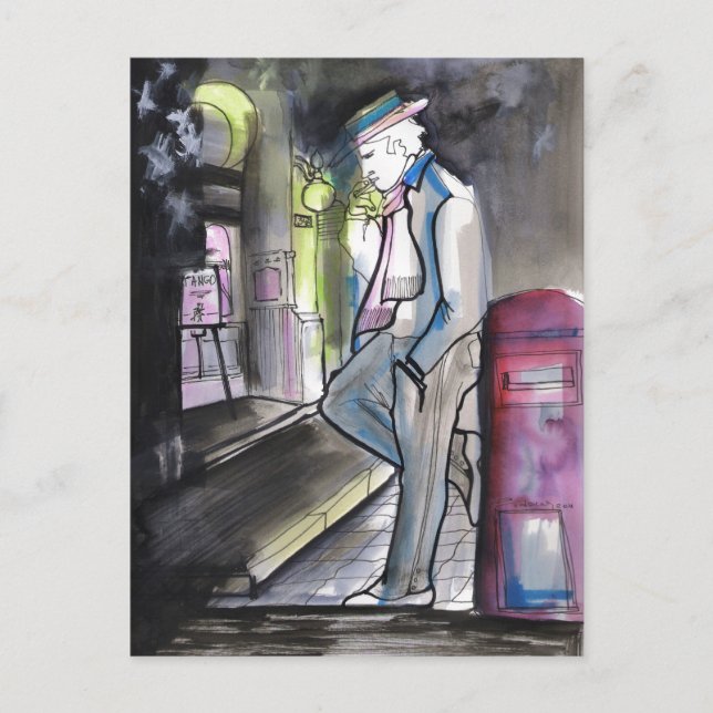 Noche y Buzon Tango Postcard (Front)
