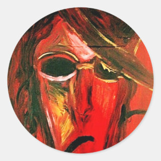 NOCK IN RED CLASSIC ROUND STICKER