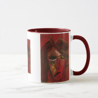 nock in red mug