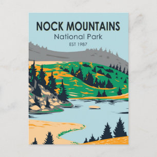 Nock Mountains National Park Austria Vintage Postcard