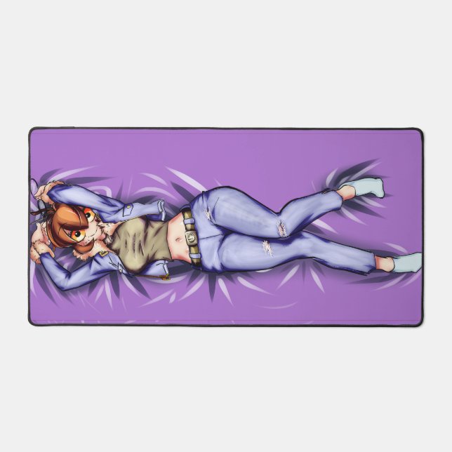 Noctalia's Talia Deskmat in Violet (Front)