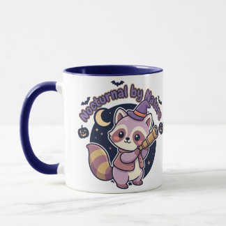 Nocturnal by Nature - Cute Witchy Racoon Mug