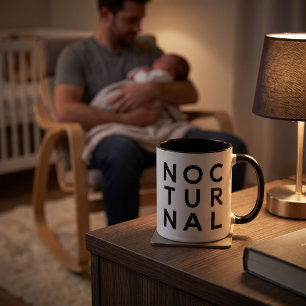 Nocturnal Coffee Mug Funny Night Owl Gift