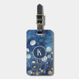 Nocturnal Dandelions Luggage Tag