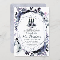 Nocturnal Floral Pop Fizz Clink Bachelorette Party