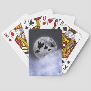 Nocturnal Flying Pigs Playing Cards