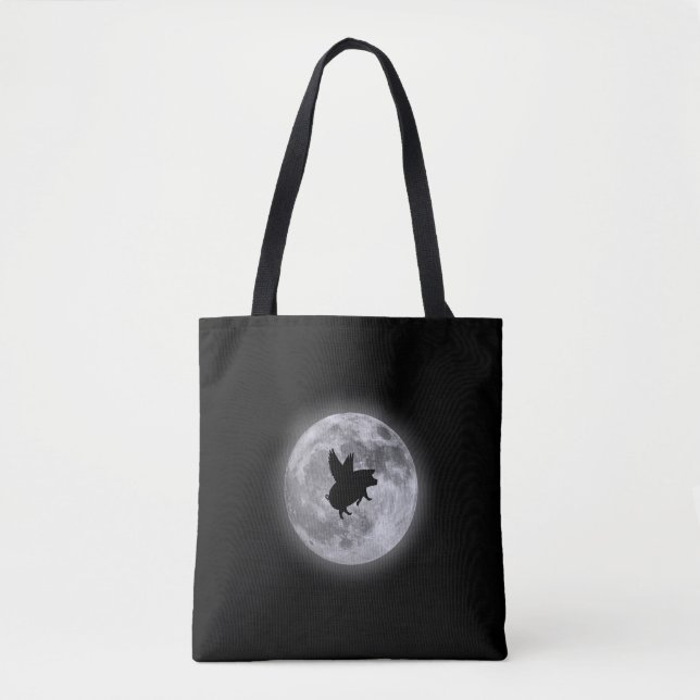 Nocturnal Flying Pigs Tote Bag (Front)