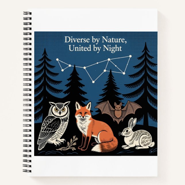 Nocturnal Forest Collective - Scientific Wildlife Notebook (Front)
