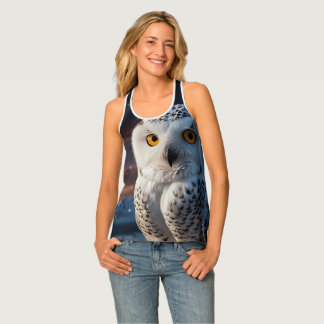 Nocturnal Grace Owl Tank Top
