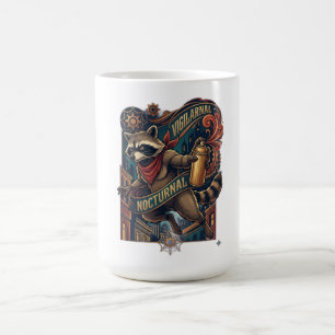 Nocturnal Racoon Long Sleeve Shirt Coffee Mug
