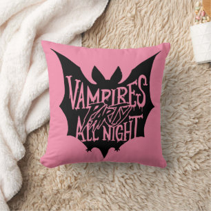 Nocturnal Revelry: Vampire's Halloween Bash Cushion