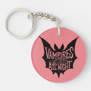 Nocturnal Revelry: Vampire's Halloween Bash Key Ring
