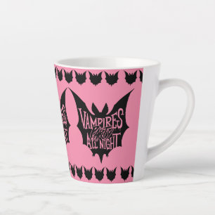 Nocturnal Revelry: Vampire's Halloween Bash Latte Mug