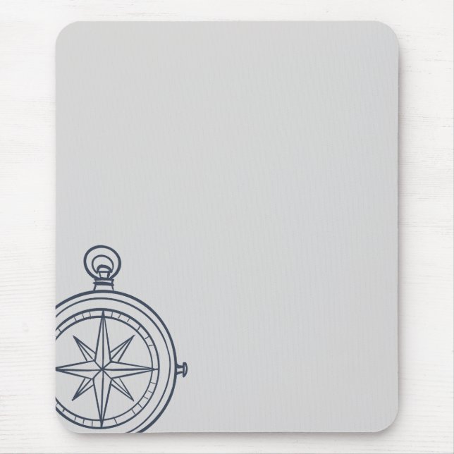 Nocturnal Study dark academia compass Mouse Mat (Front)