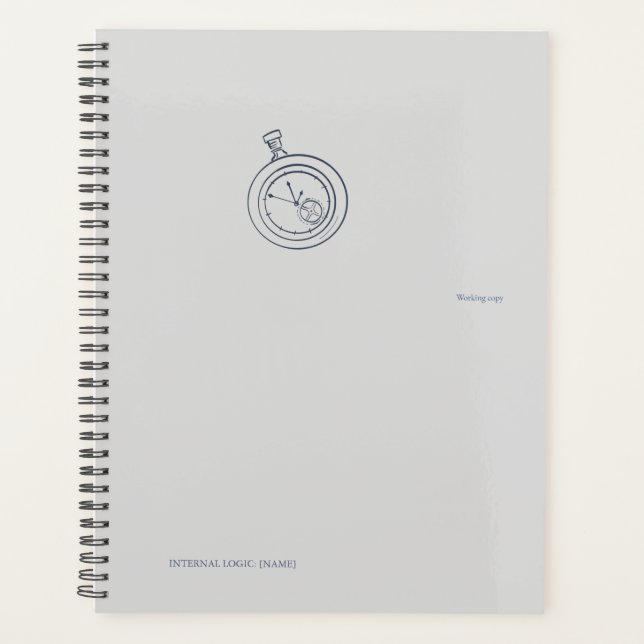 Nocturnal Study dark academia Pocket Watch   Planner (Front)