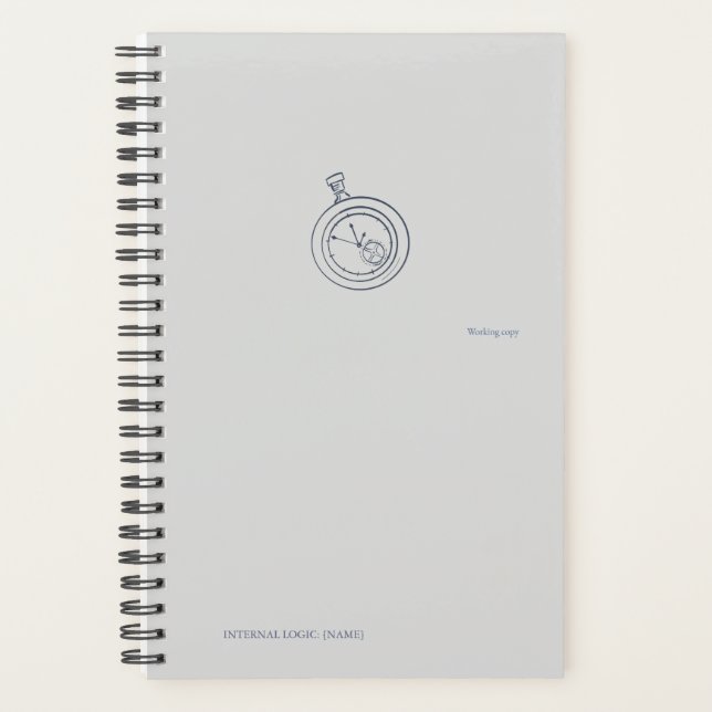 Nocturnal Study dark academia Pocket Watch   Planner (Front)