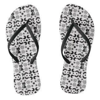 Nocturnal Whimsy Flip Flops