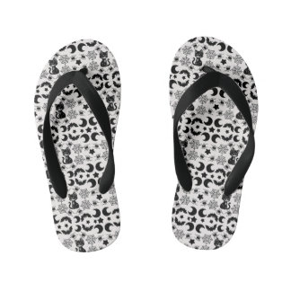 Nocturnal Whimsy Kid's Flip Flops