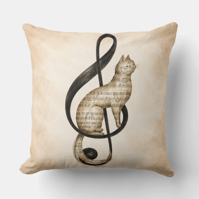  Nocturne  A study in music and silence Cushion (Front)