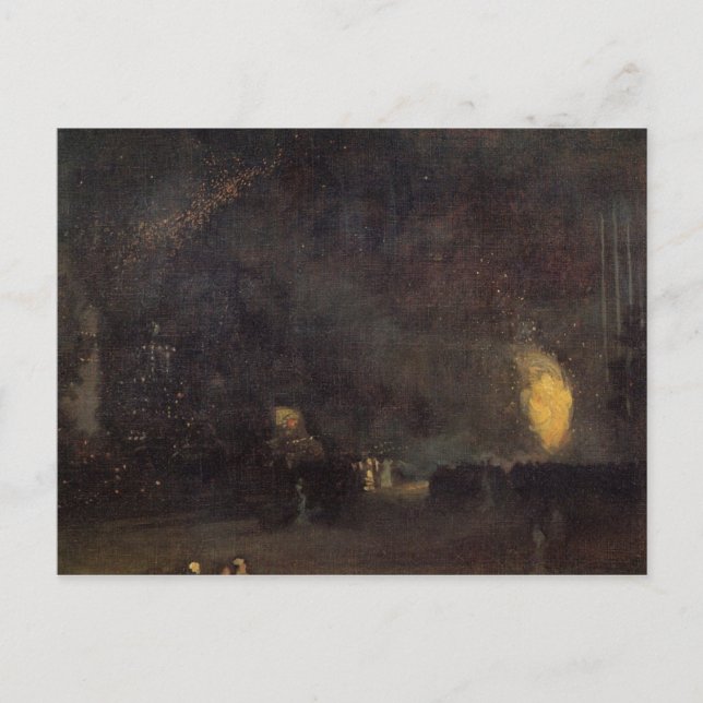 Nocturne, Black and Gold, The Fire Wheel -Whistler Postcard (Front)