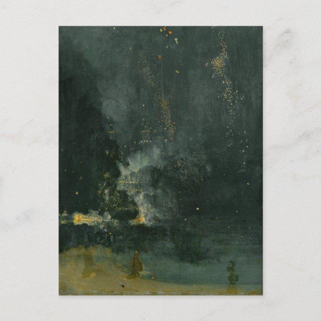 Nocturne in Black and Gold, the Falling Rocket Postcard (Front)