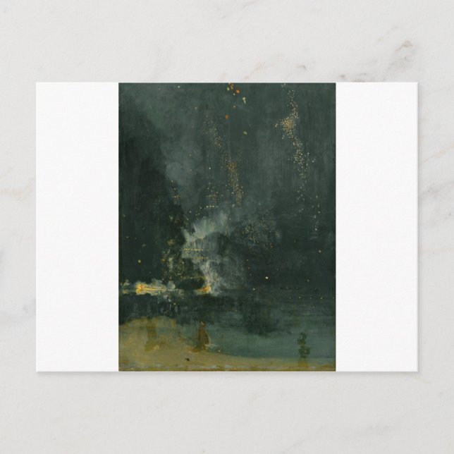 Nocturne in Black and Gold, the Falling Rocket Postcard (Front)