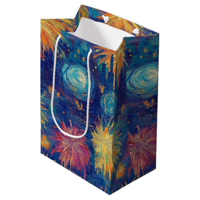 Nocturne - New Year's Eve elegance (39/40) Medium Gift Bag (Front Angled)