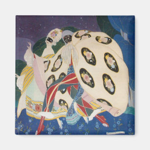 NOCTURNE WITH MASKS / Venetian Masquerade Magnet