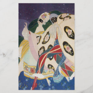 NOCTURNE WITH MASKS / Venetian Masquerade Stationery